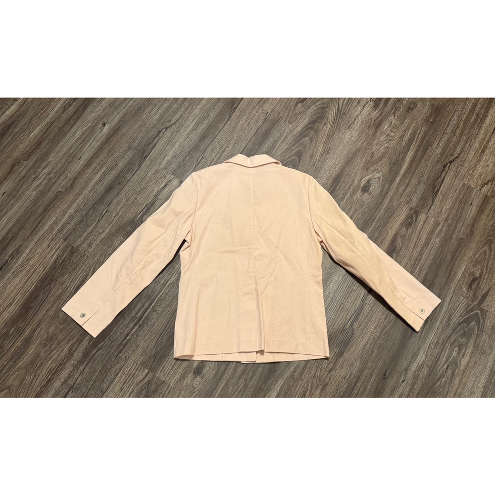 Eileen Fisher Women’s Blush Pink Snap Button Casual Blazer Size Small - Picture 6 of 8